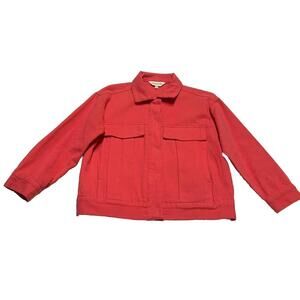 Anthropologie Pepaloves Women’s Small Cranberry Jean Jacket